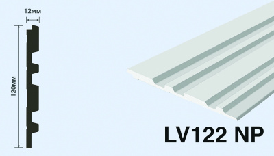 Панель LV122 NP HI WOOD 120,0мм х 12,0мм х 2,7м.  (16 шт.)